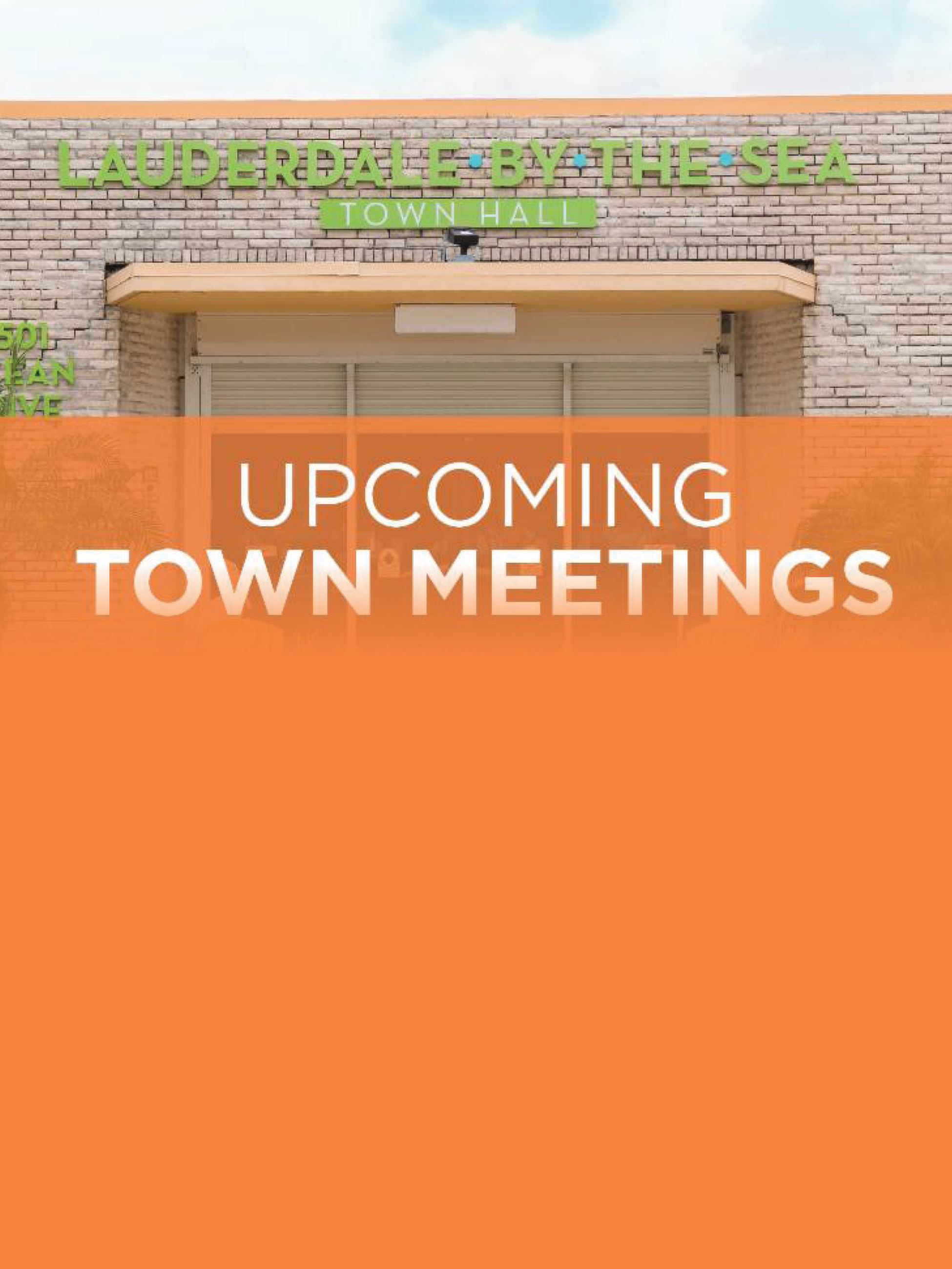 Town meetings