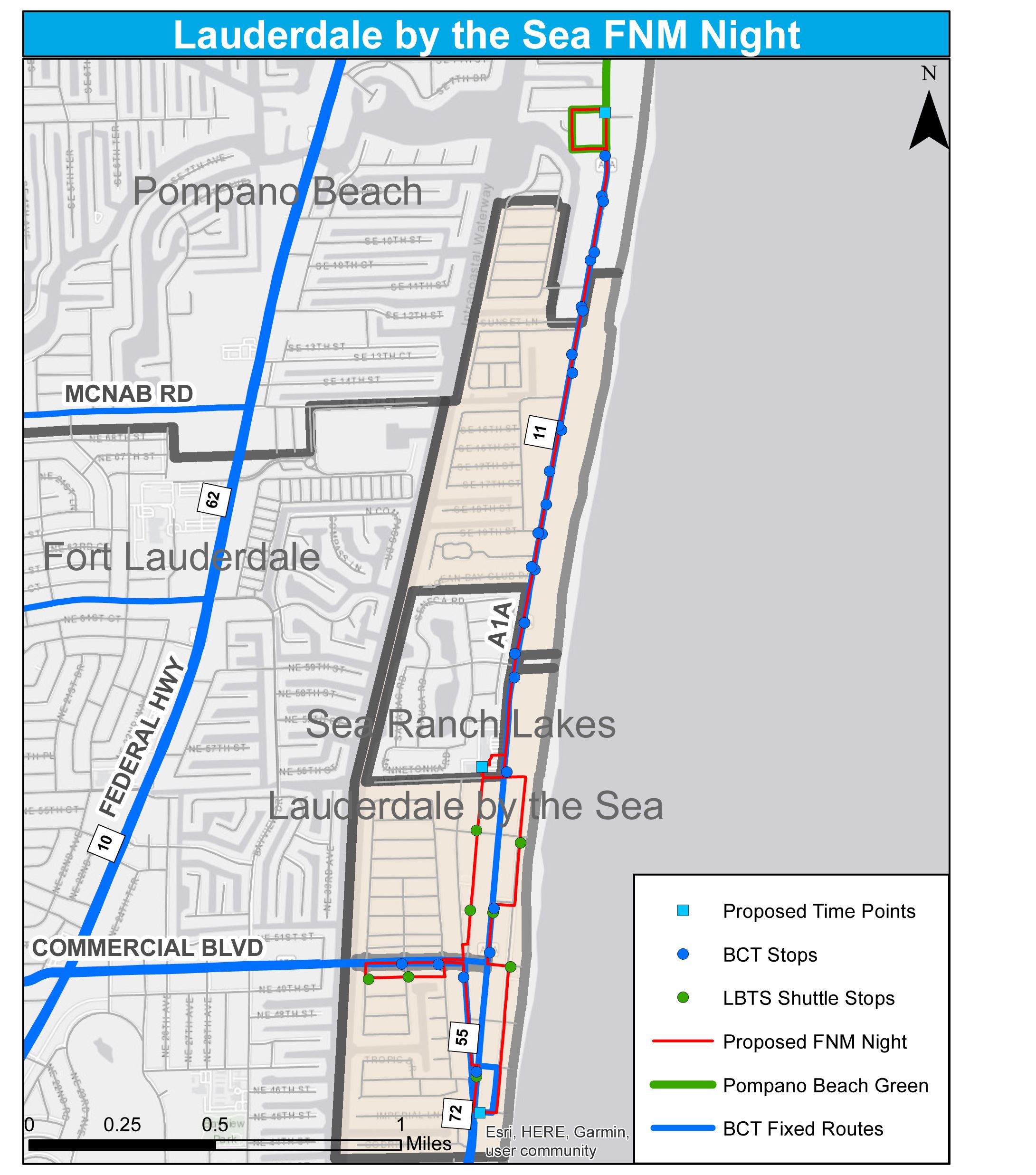 Proposed Friday Night Music Route