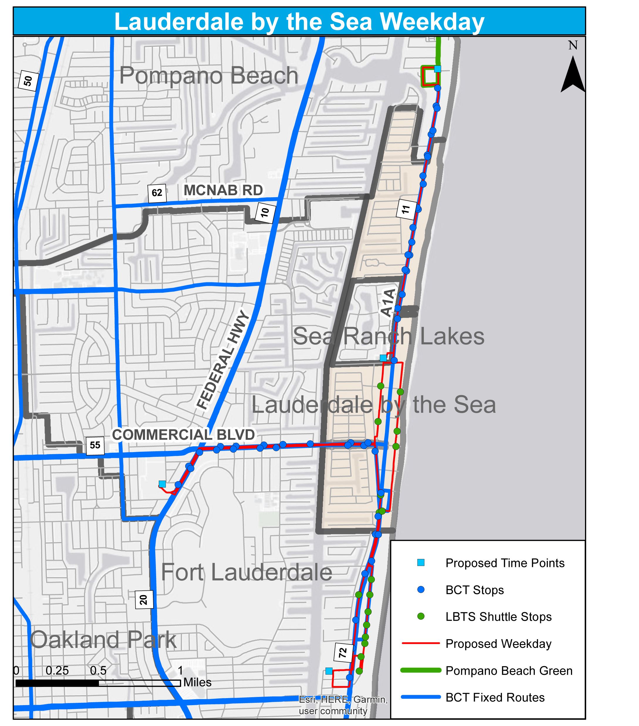 Proposed Weekday Route